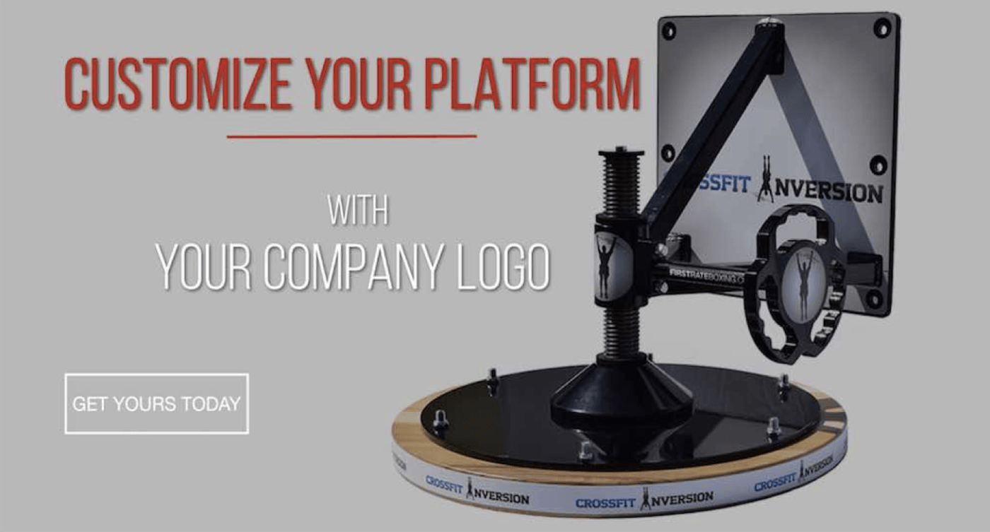 Customize your speedbag platform with your gym or company logo